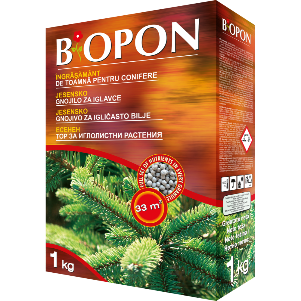 Oferte la Ingrasamant pentru conifere de toamna Biopon, 1 kg