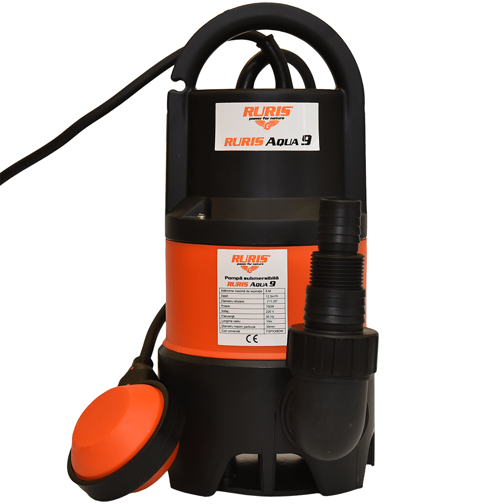 Oferte la Pompa submersibila RURIS Aqua 9, 750 W, 12.5 mc/ora, 4,4 kg