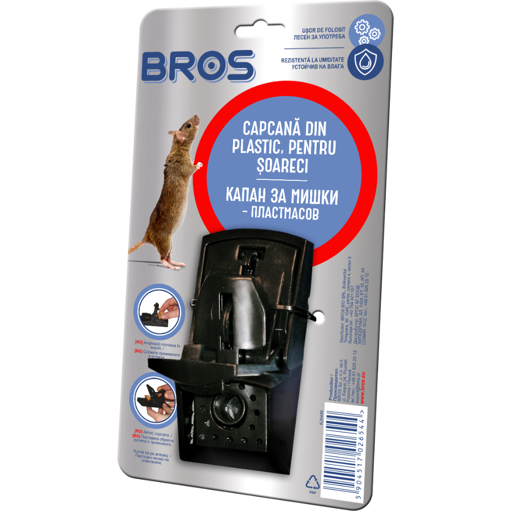 Oferte la Capcana pentru soareci Bros, plastic, 200 g