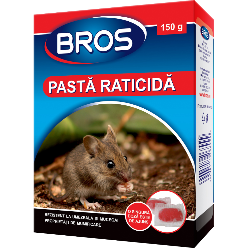 Oferte la Pasta raticida Bros, 15 pliculete x 10 g