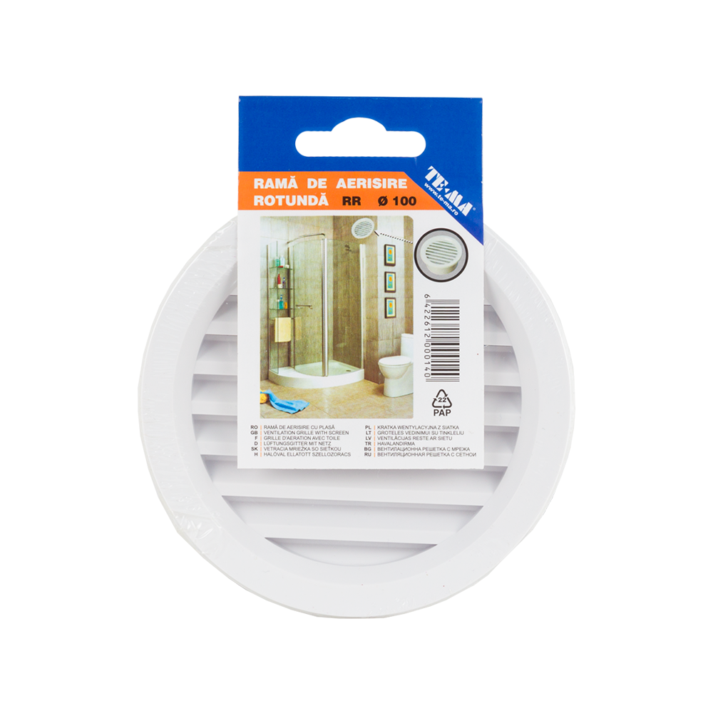 Oferte la Rama aerisire TE-MA Romania, plastic, alb, 100 mm