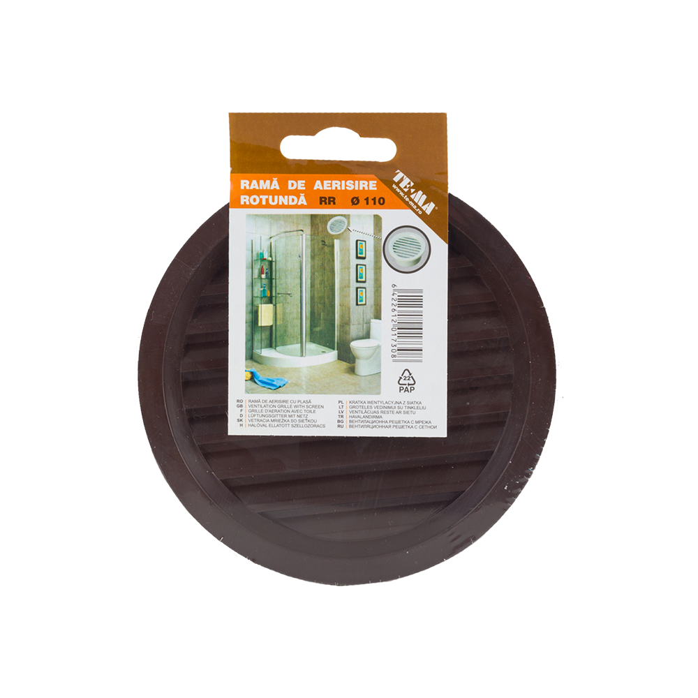 Oferte la Rama aerisire TE-MA Romania, plastic, maro, 110 mm