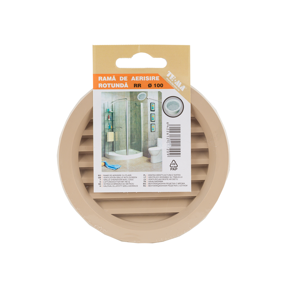 Oferte la Rama aerisire TE-MA Romania, plastic, crem, 100 mm