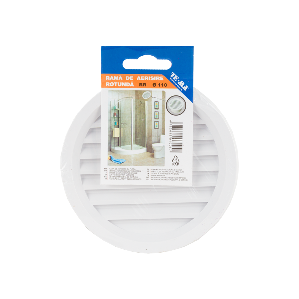 Oferte la Rama aerisire TE-MA Romania, plastic, alb, 110 mm
