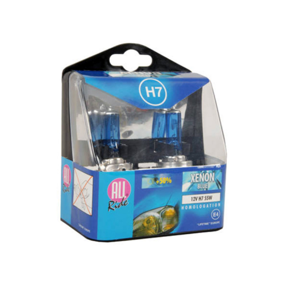 Oferte la Set becuri auto All Ride, H7, 55W, 12V, 2 buc