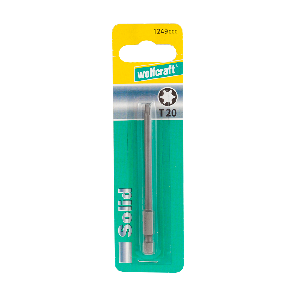 Oferte la Bit solid Wolfcraft, Torx, T20, 1 buc, 89 mm