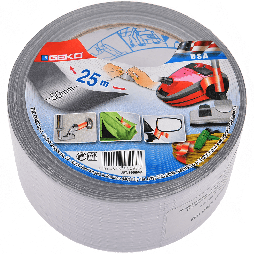 Oferte la Banda adeziva textila, rezistenta la apa, gri, 50 mm x 25 m