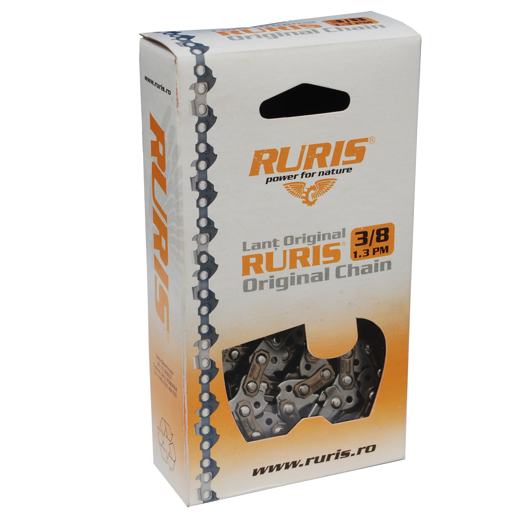 Oferte la Lant drujba / motofierastrau Ruris, 26 + 1 dinti, otel, 35 cm, 3/8, 1.3 mm