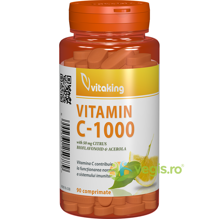 Oferte la Vitamina C 1000mg cu Bioflavonoide, Acerola si Macese 90tb