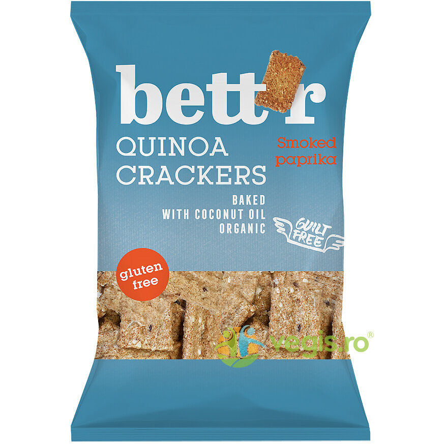 Oferte la Crackers cu Quinoa si Boia fara Gluten Ecologici/Bio 100g