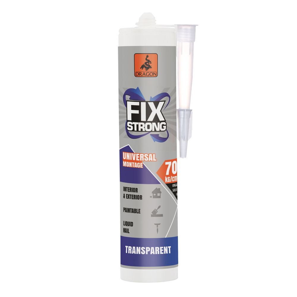 Oferte la Adeziv de montaj constructii Fix Strong Dragon, transparent, 280 ml