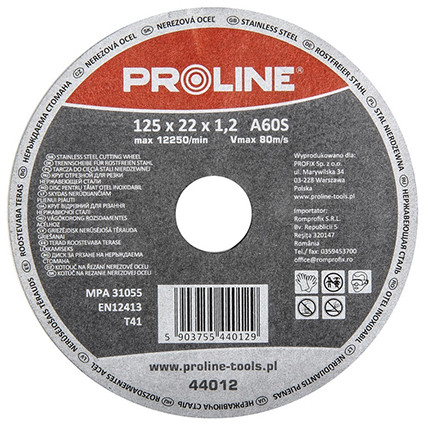 Oferte la DISC DEBITARE INOX 125X1.2MM / A60S