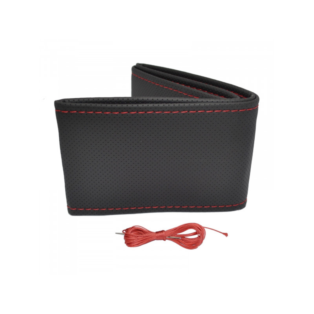 Oferte la Husa volan auto cu snur Otom, negru/rosu, 37-39 cm