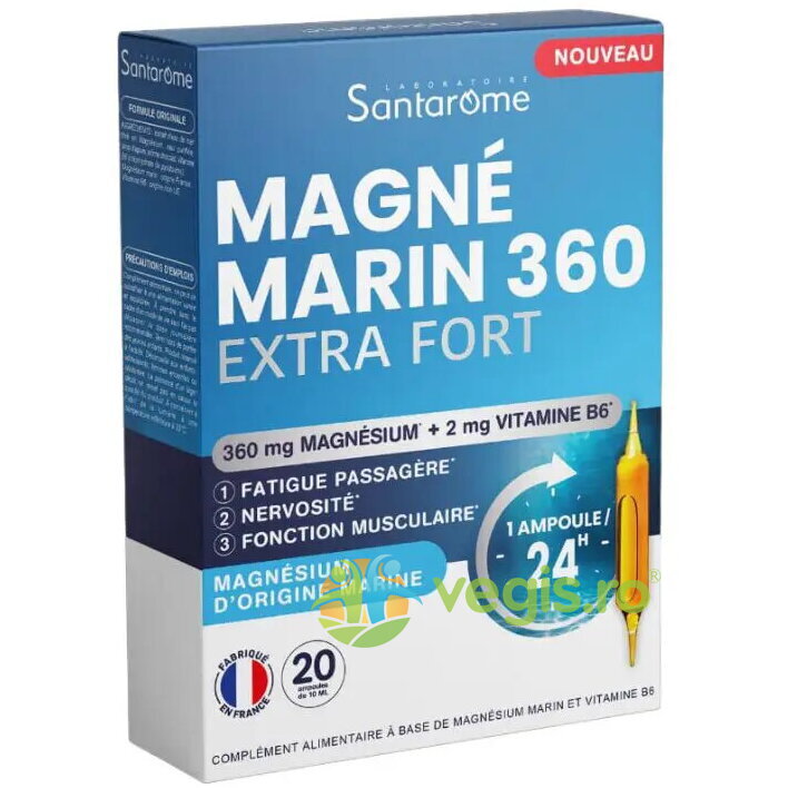 Oferte la Magneziu Marin 360 Extra Fort 360mg 20fiole