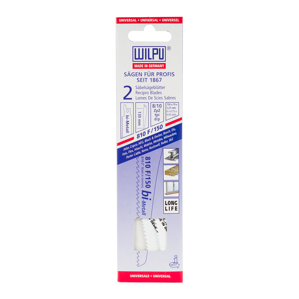 Oferte la Set 2 lame fierastrau Wilpu, 130 mm