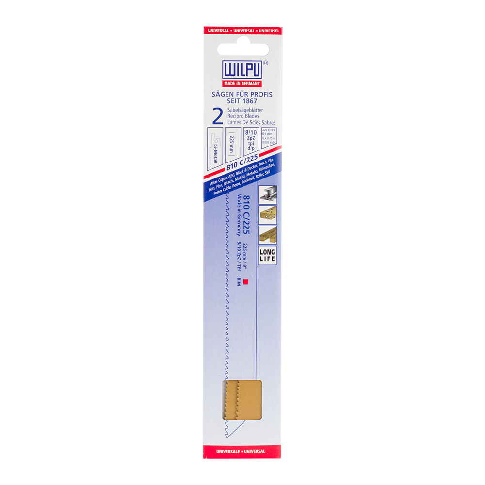 Oferte la Set 2 lame fierastrau Wilpu, bi-material, 130 mm