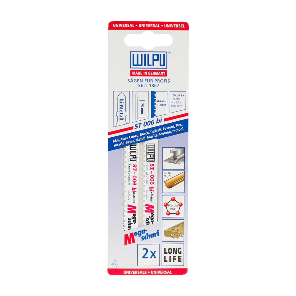 Oferte la Set 2 lame fierastrau Wilpu, 75 mm