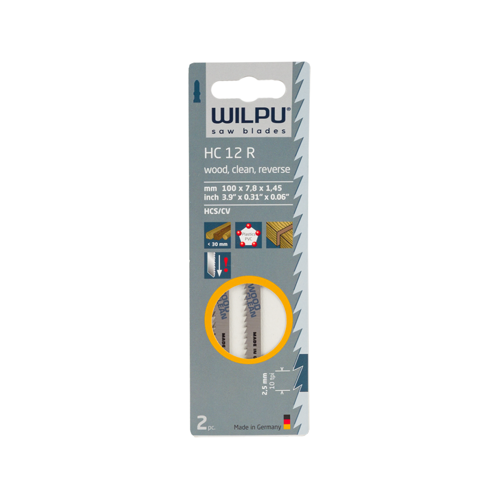 Oferte la Set doua lame pentru fierastrau Wilpu, 100 x 7,8 x 1,45 mm