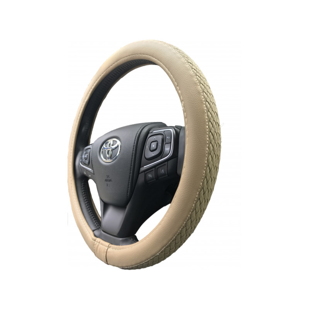 Oferte la Husa volan auto Carmax, bej, 37-43 cm