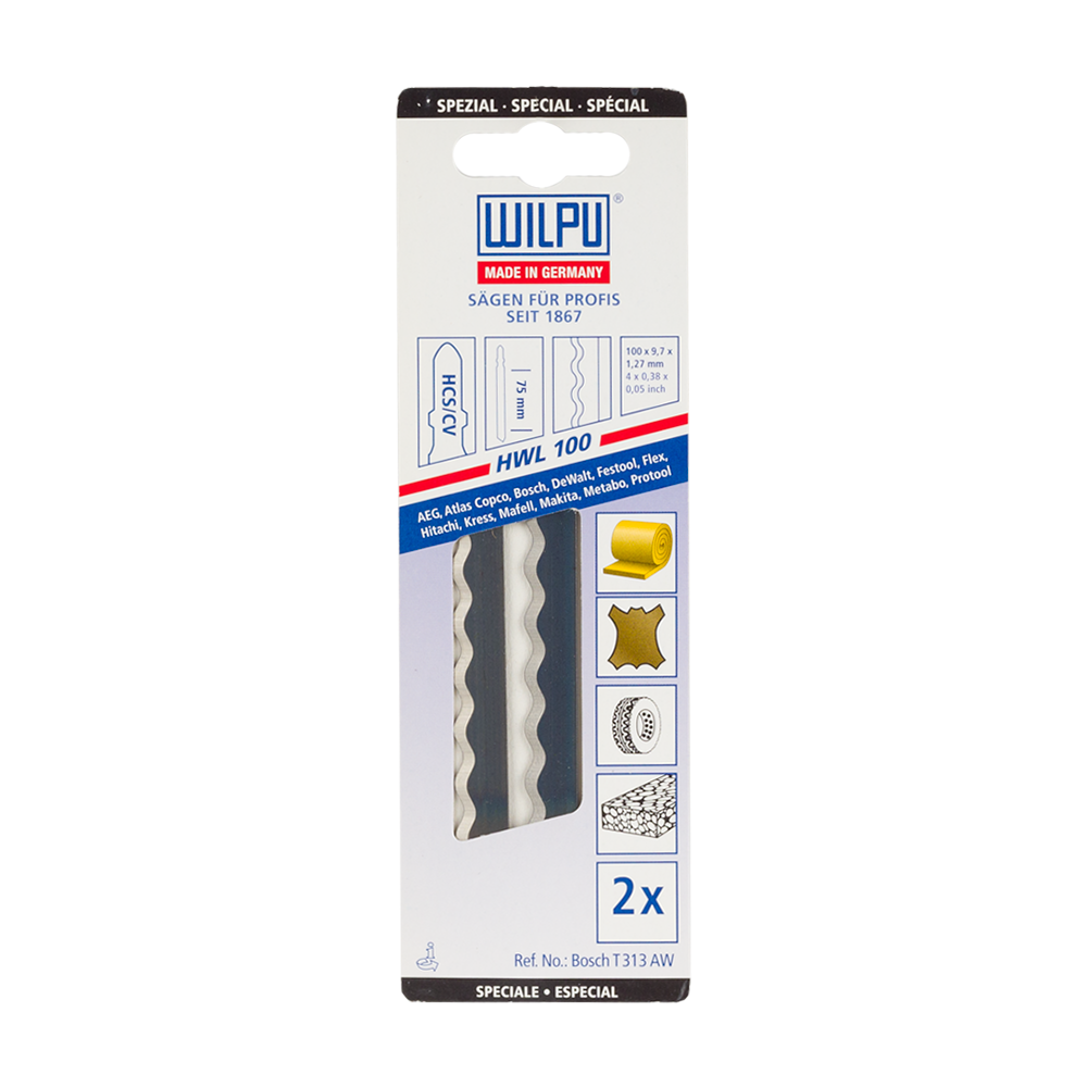 Oferte la Set 2 lame fierastrau Wilpu, HCS/CV, 75 mm