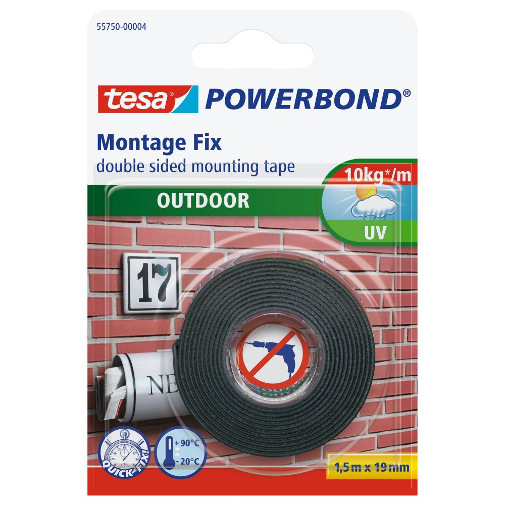 Oferte la Banda dublu adeziva montaj Tesa Powerbond 55750, translucida, exterior, 19 mm, 1.5m
