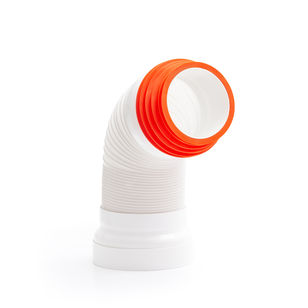 Oferte la Racord flexibil WC TE-MA Romania, polipropilena/PVC, alb, 9-11 cm