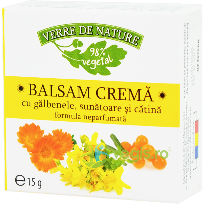 Oferte la Balsam Crema cu Galbenele, Sunatoare si Catina 15g
