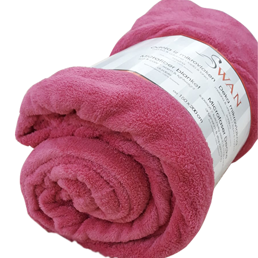 Oferte la Patura pufoasa Coral Fleece, poliester, roz, 150 x 200 cm