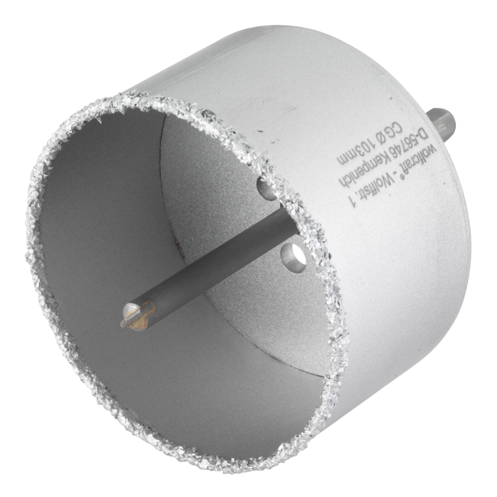Oferte la Carota diamantata Wolfcraft, cu ax hexagonal si burghiu centrare, 103 mm