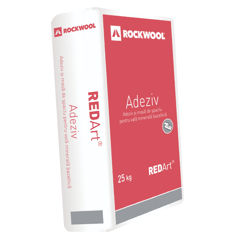 Oferte la Adeziv si masa de spaclu vata bazaltica, Rockwool REDart, interior/exterior, 25 kg