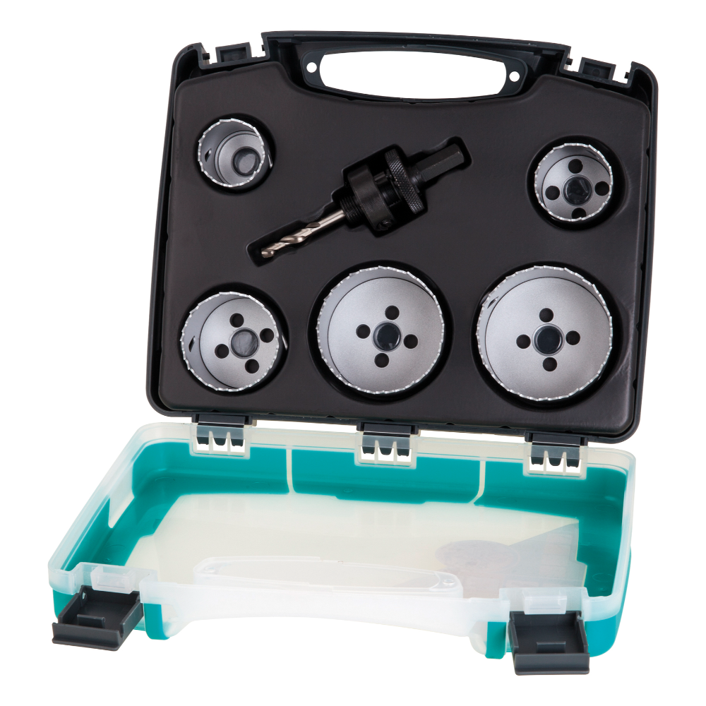 Oferte la Set 6 piese pentru instalatii electrice si sanitare Wolfcraft 3764000, 210 x 260 x 60 mm