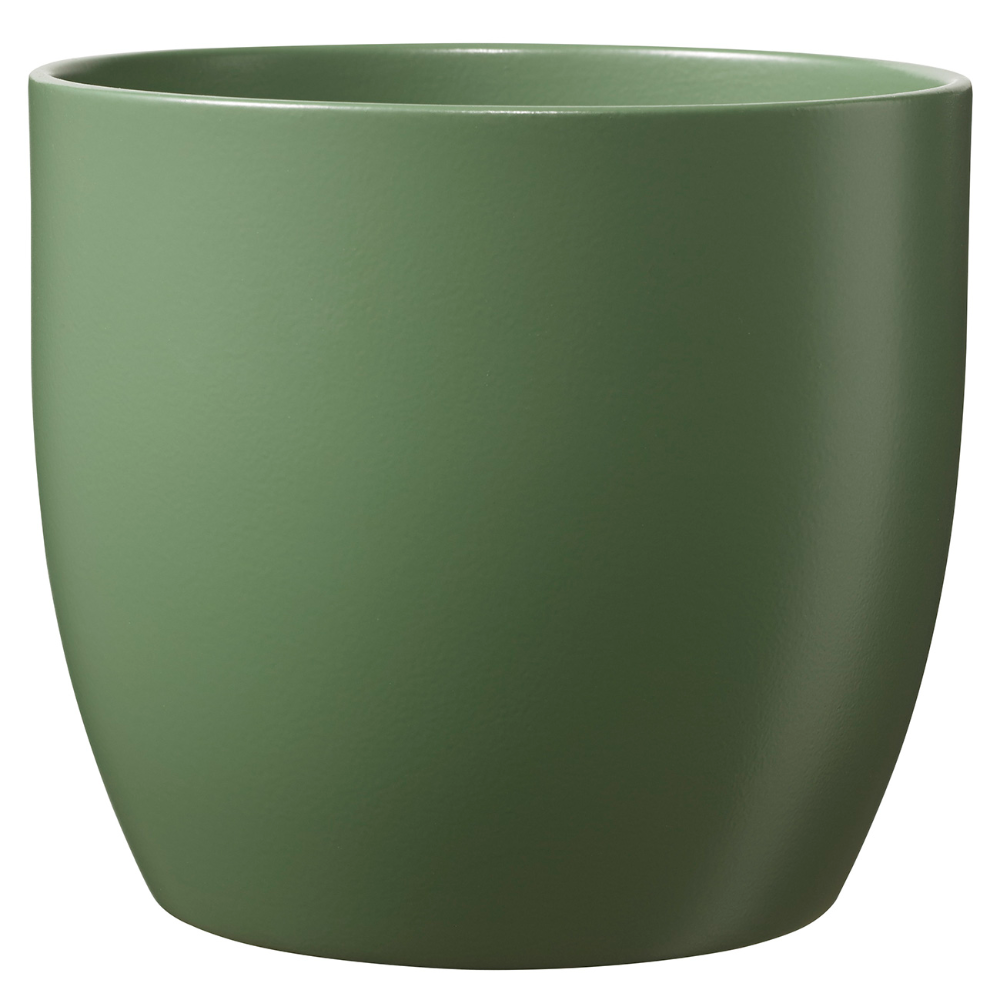 Oferte la Masca ghiveci SK Basel, ceramica, vernil mat, 0.551 kg, diametru 14.5 cm, 14 cm