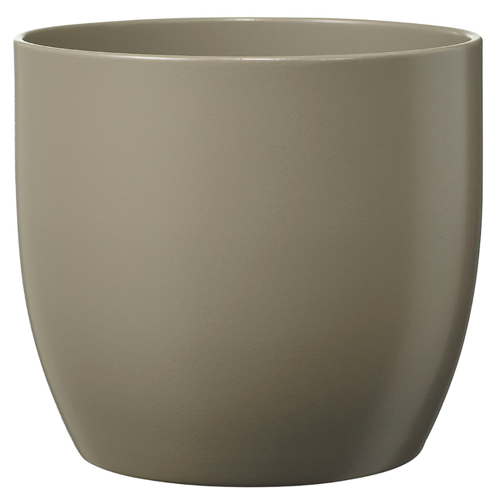 Oferte la Masca ghiveci SK Basel, ceramica, gri mat, 0.5 kg, diametru 13 cm, 12 cm