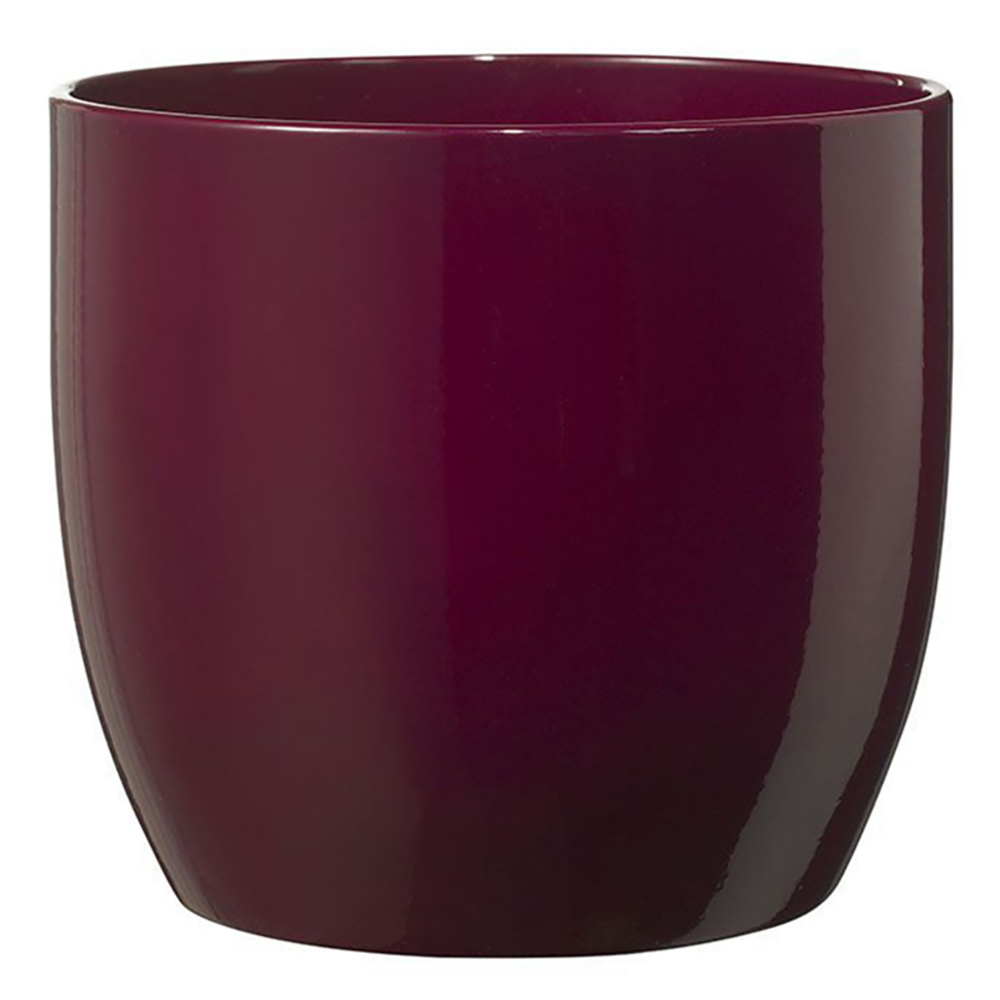 Oferte la Masca ghiveci SK Basel, ceramica, visiniu/ciclam, 2.29 kg, diametru 25 cm, 23.5 cm