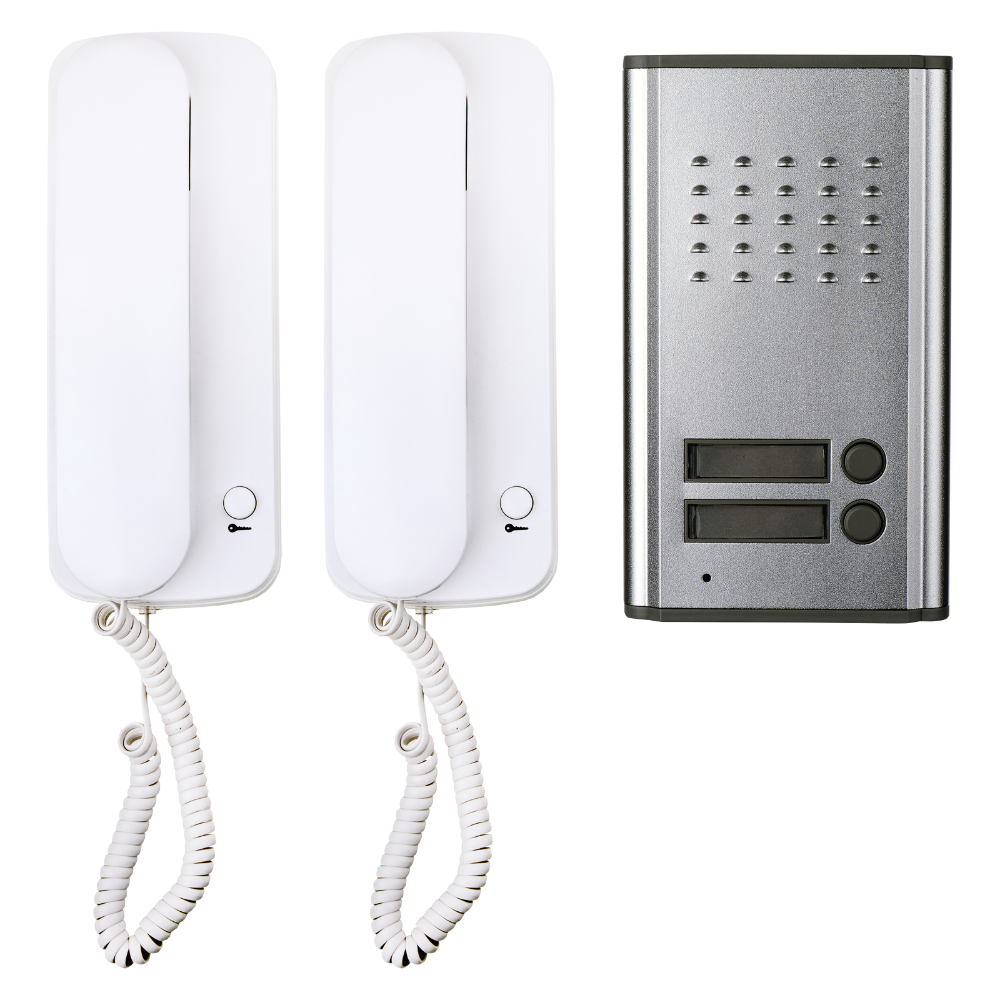 Oferte la Kit interfon audio pentru 2 apartamente Emos H1086, montaj aparent 