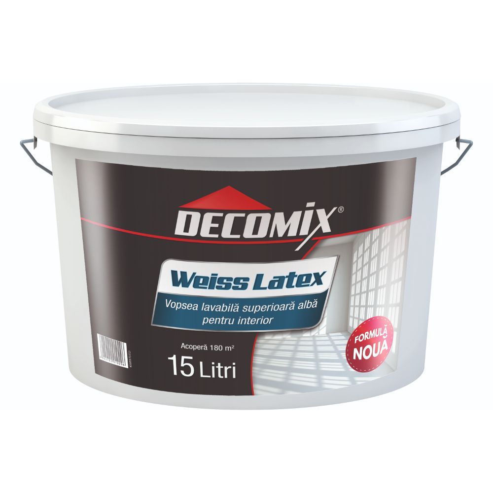 Oferte la Vopsea lavabila interior Decomix WeissLatex, alb, 15 l