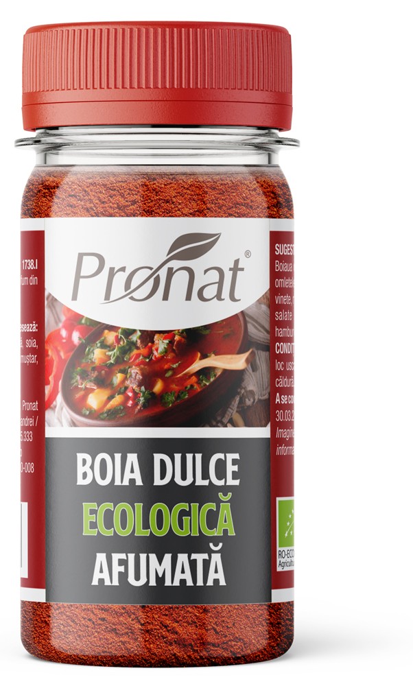 Oferte la Boia de ardei dulce bio, afumata, 60g Pronat