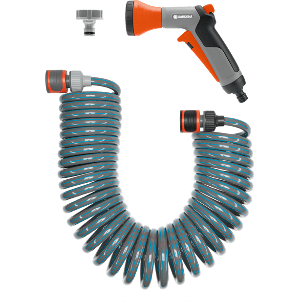 Set furtun spiralat 10m + conectori + pistol