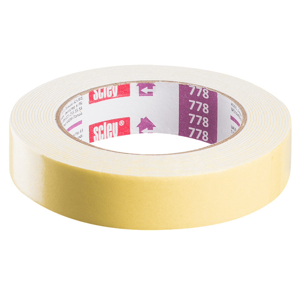 Oferte la Banda dublu adeziva montaj, Scley, bej, 19 mm x 5 m