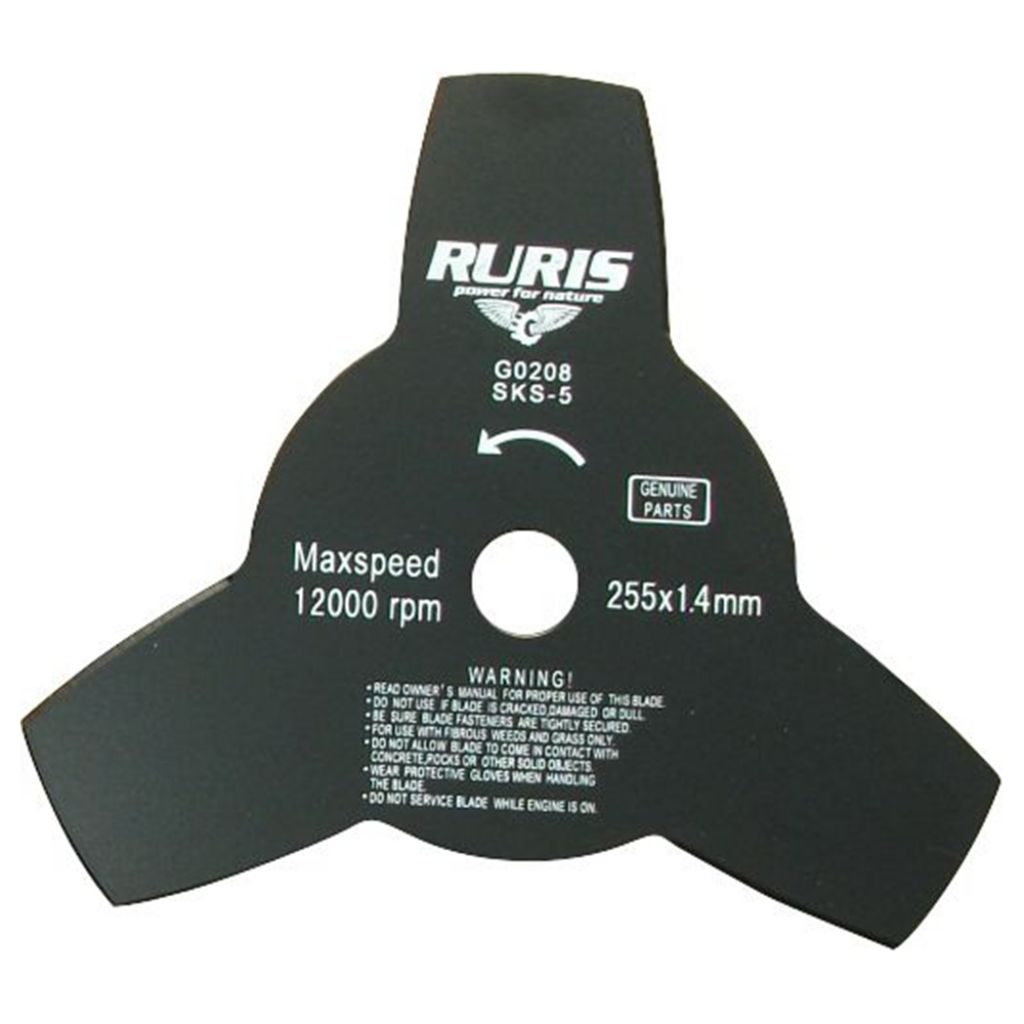 Oferte la Disc pentru tuns iarba Ruris, otel, 3 taisuri, 255 mm