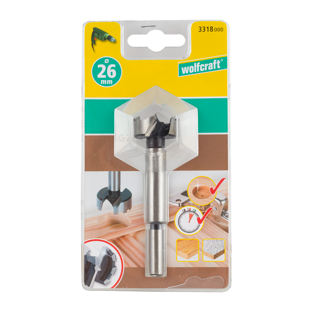 Oferte la Freza pentru balamale Wolfcraft, 26 x 90 mm