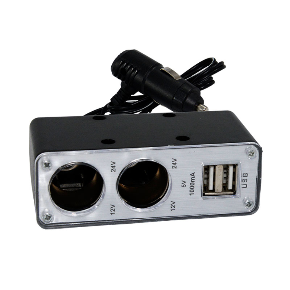 Oferte la Stecher auto cu 4 iesiri, Carmax, 12/24V 