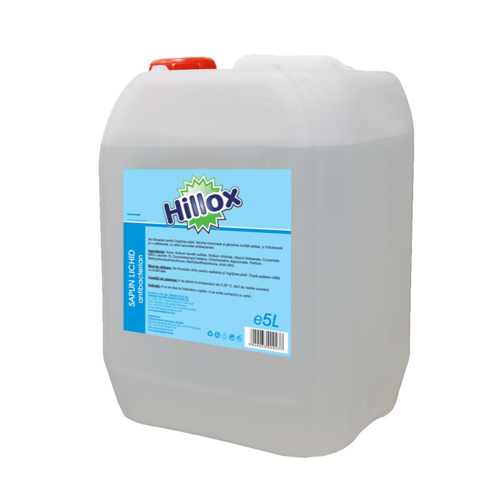 Oferte la Sapun lichid antiacterian pentru maini, Hillox, 5 l