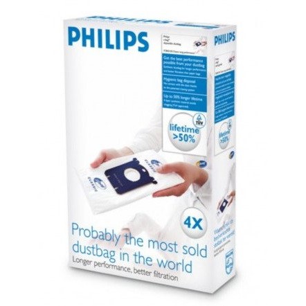 Oferte la Sac de praf Philips S-Bag FC8021/03, 4 bucati