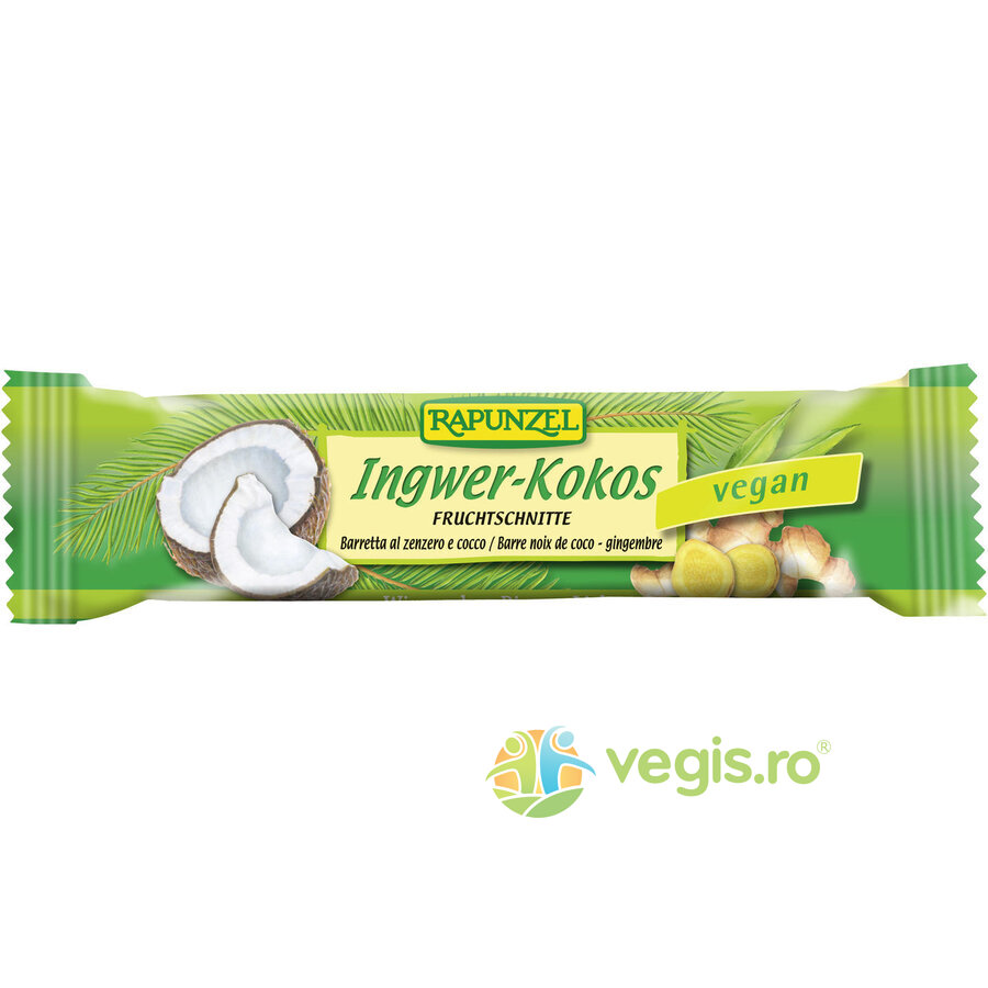 Oferte la Baton Vegan Cu Ghimbir si Cocos Ecologic/Bio 40g