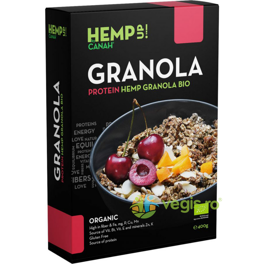 Oferte la Granola Protein cu Seminte de Canepa Ecologica/Bio 400g