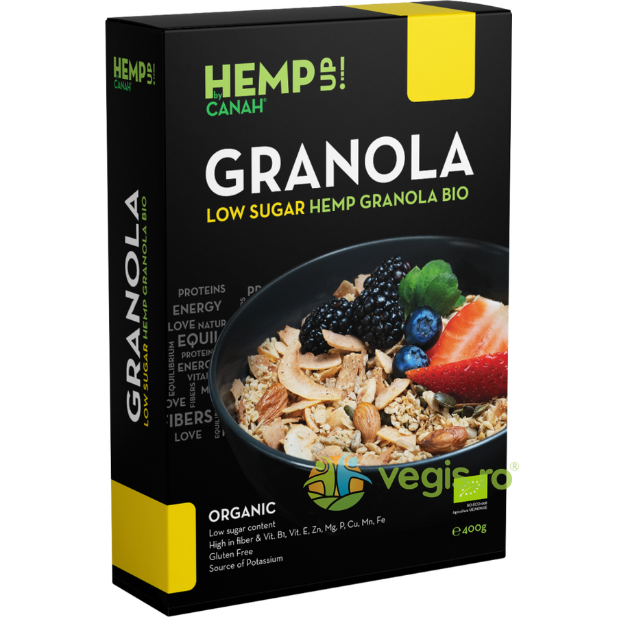 Oferte la Granola Low Sugar cu Seminte de Canepa Ecologica/Bio 400g