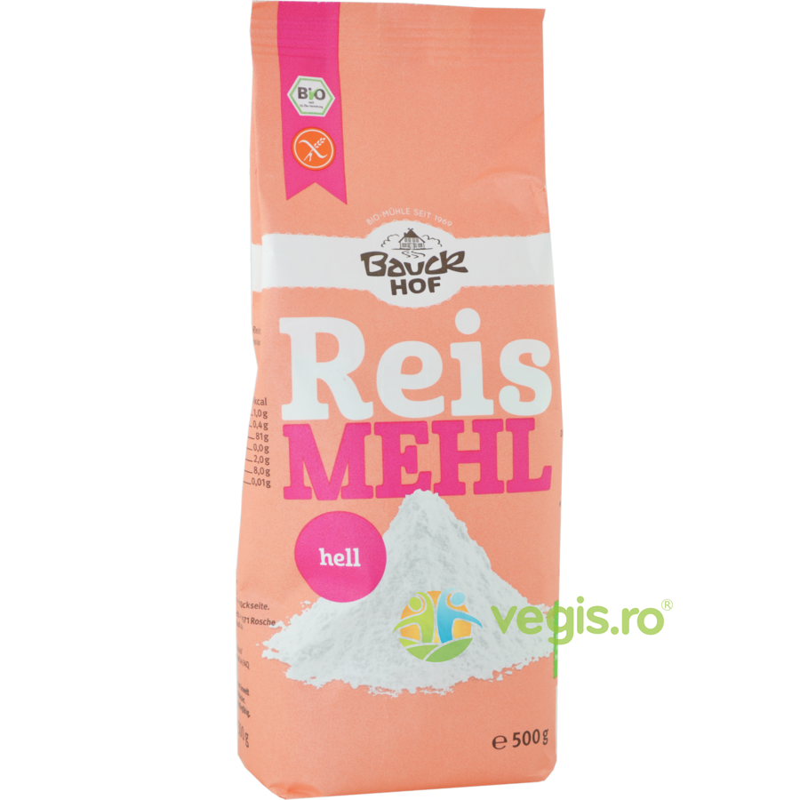 Oferte la Faina Alba de Orez Fara Gluten Ecologica/Bio 500g
