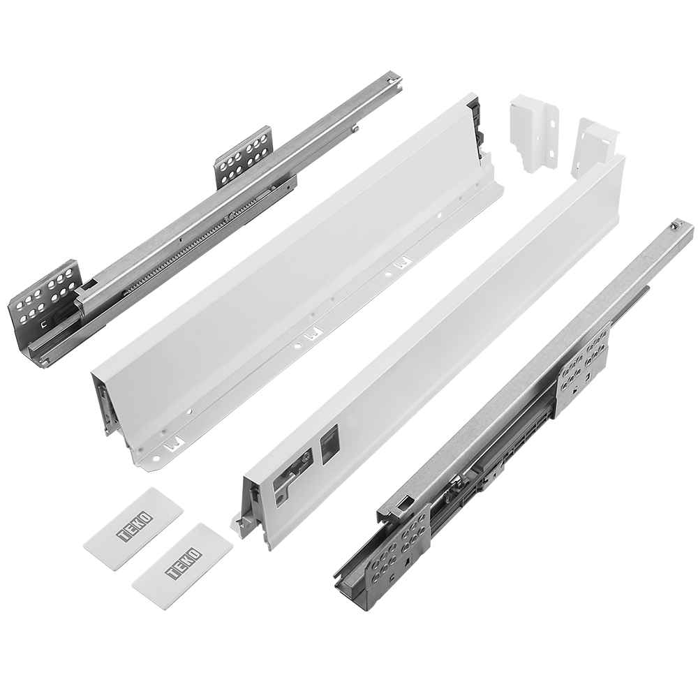 Oferte la Sistem pentru sertar, Teko Clasic, alb, 40 kg, H 86 mm , 400 mm