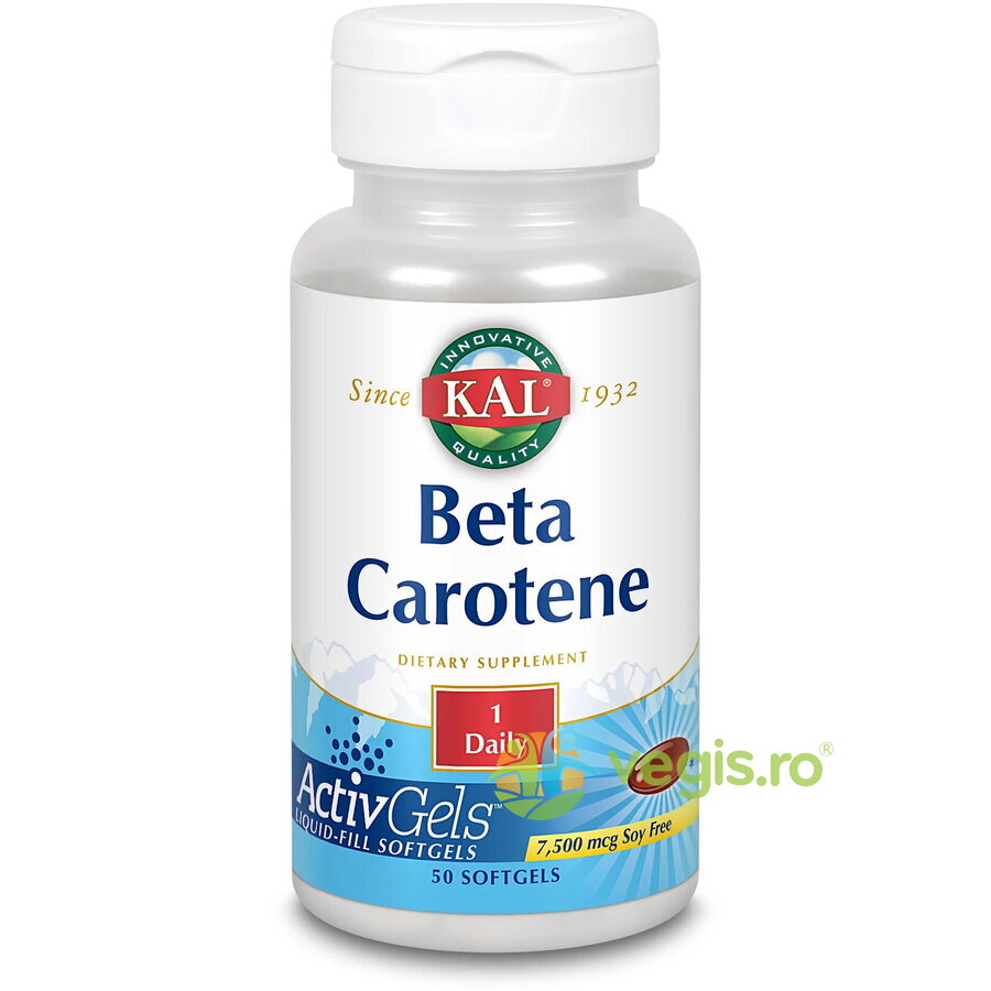Oferte la Beta Carotene (Beta Caroten) 7500ui 50cps Secom,